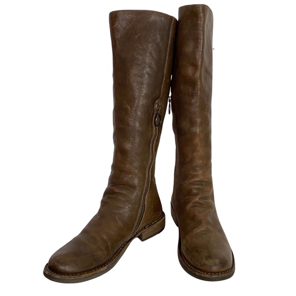 Fiorentini + Baker Emma Lace Up Back High Boots Medium Brown Leather Size 8 38 - Picture 2 of 16
